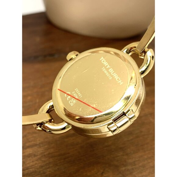 Tory Burch Women's Watch TBW6018SET Mother of Pearl Dial Quartz Bangle Gold - Picture 8 of 15